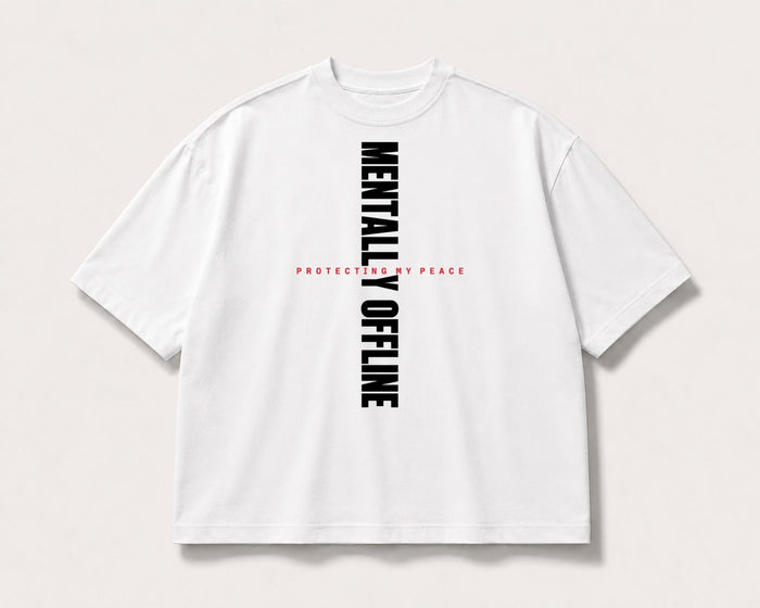 Mentally Offline Oversized Graphic Tee
