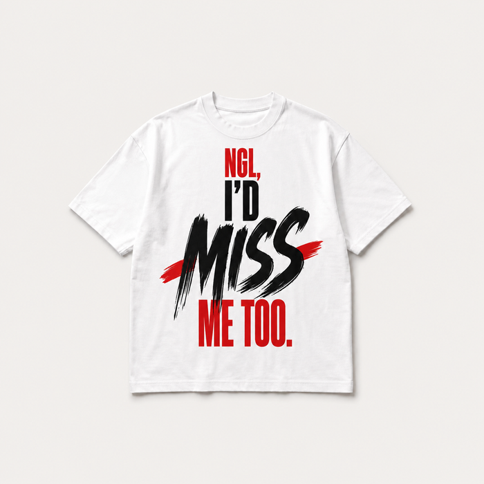 Miss Me Too Oversized Graphic Tee
