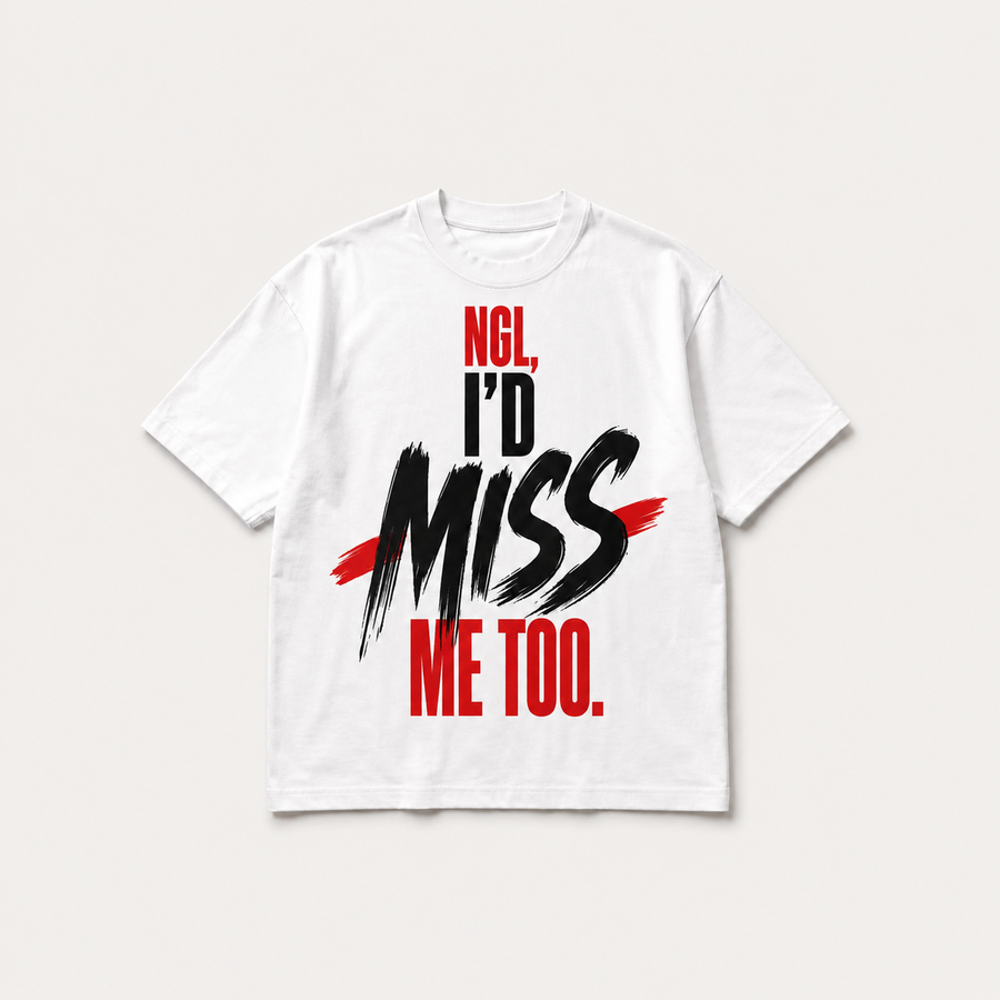 Miss Me Too Oversized Graphic Tee