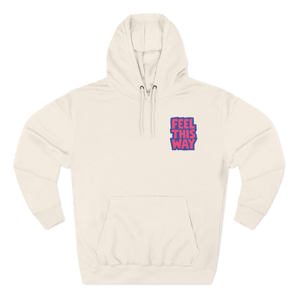 Three-Panel Fleece Hoodie