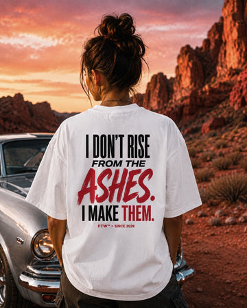 From the Ashes Back-Print Oversized Tee – women's lifestyle view