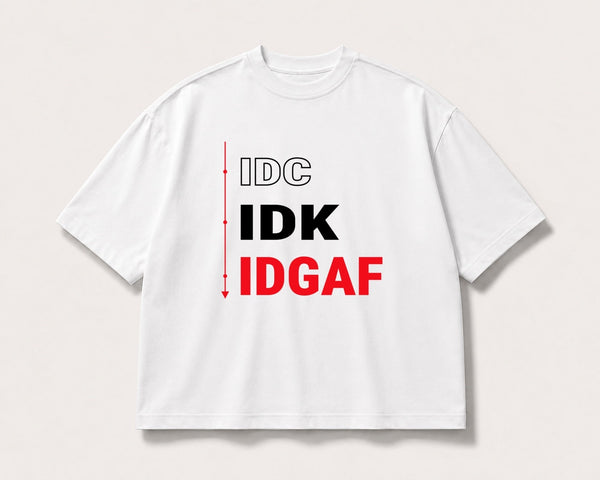 IDGAF Oversized Graphic Tee