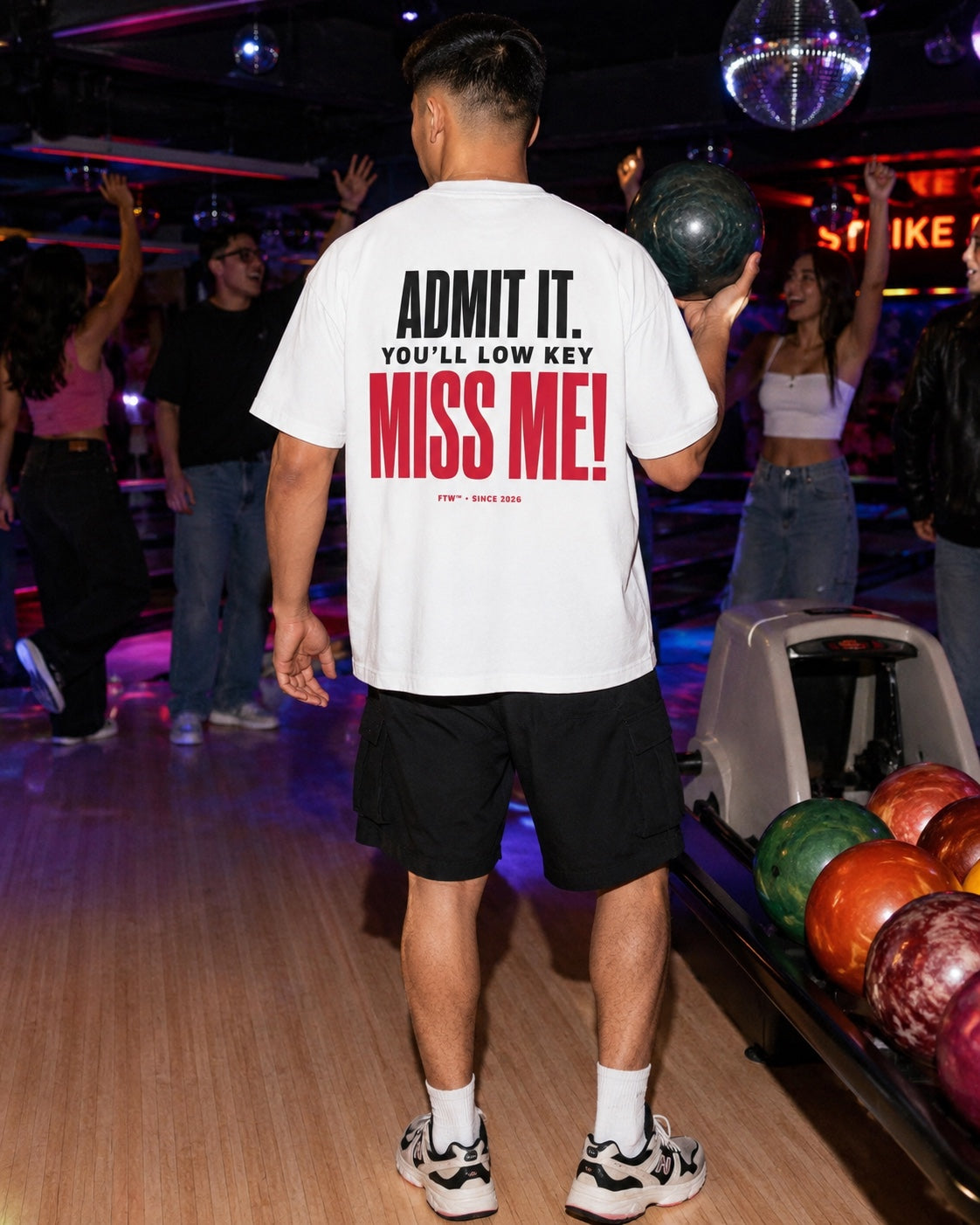 Miss Me Back-Print Oversized Tee – men's lifestyle view