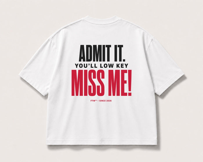 Miss Me Back-Print Oversized Tee