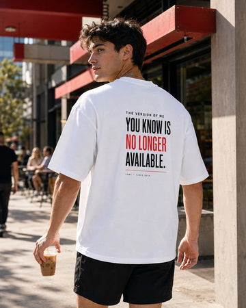 No Longer Available Back-Print Tee – men's lifestyle view